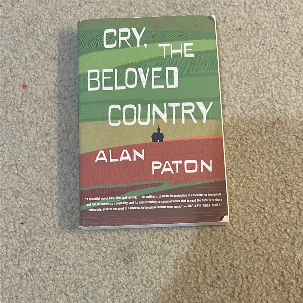 Cry, the Beloved Country Book by Alan Paton